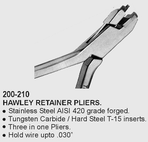 Hawley Retainer Pliers